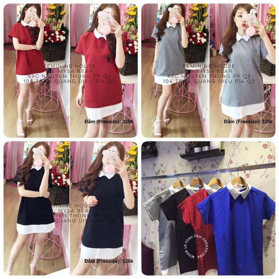 Váy phối vạt trắng Giá bán: 170.000đ