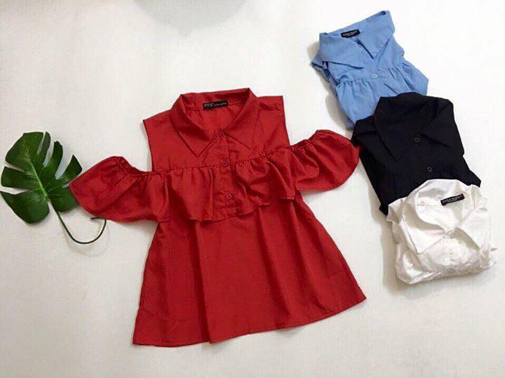 Áo trễ vai cổ đức Áo trễ vai cổ đức Giá bán: 125.000đ