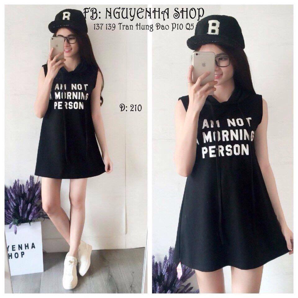 Váy ba lỗ có mũ sau, chất cotton Giá bán: 120.000đ