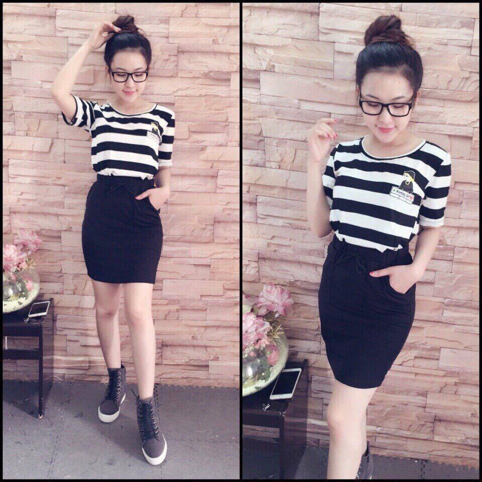 Set kẻ chất cotton Giá bán: 135.000đ