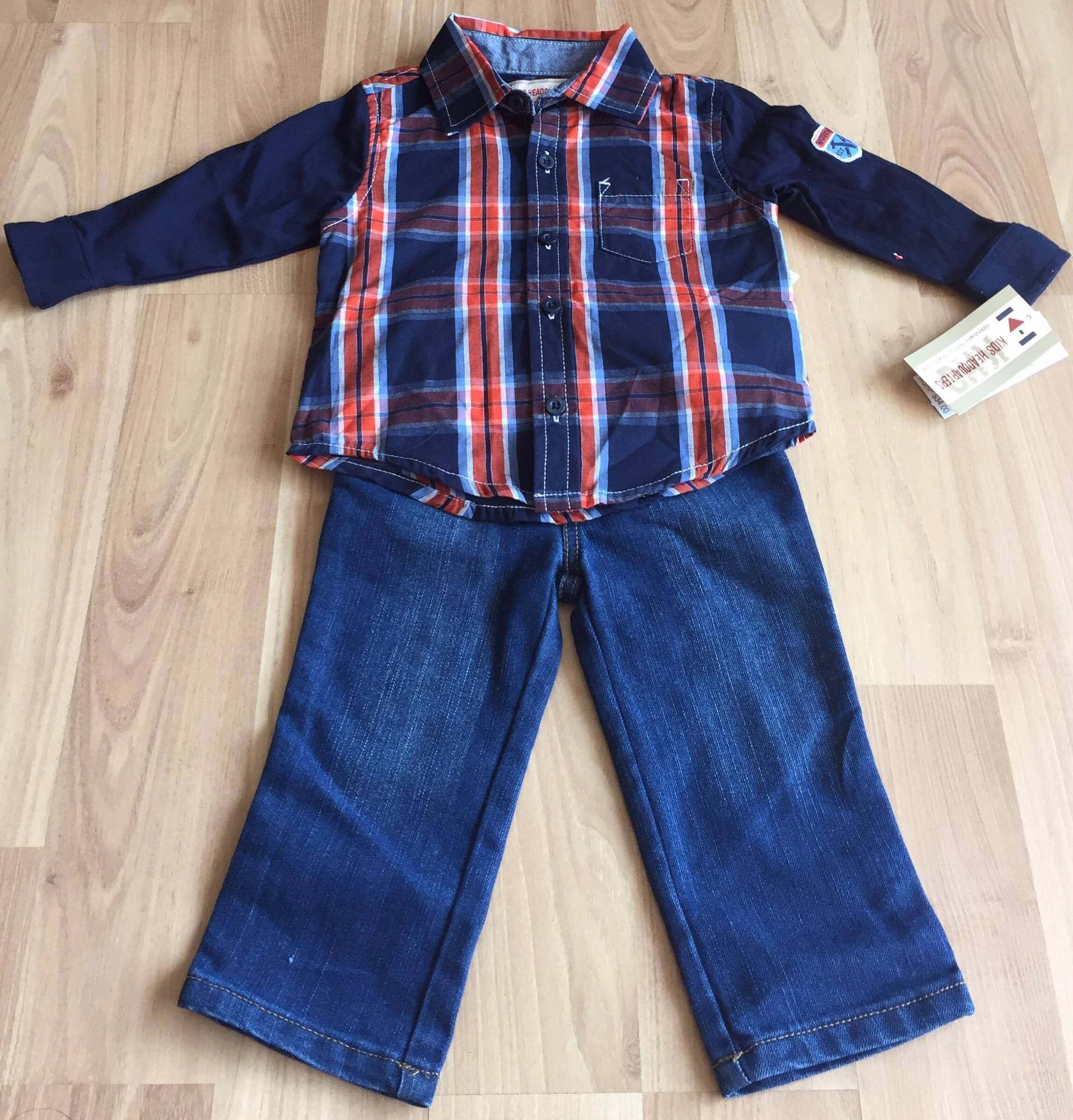 Set áo sơ mi + quần Jean dài lưng thun hàng hiệu Mỹ Giá bán: 340.000đ