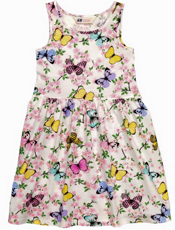 Đầm thun in hoa bướm H&M Giá bán: 220.000đ