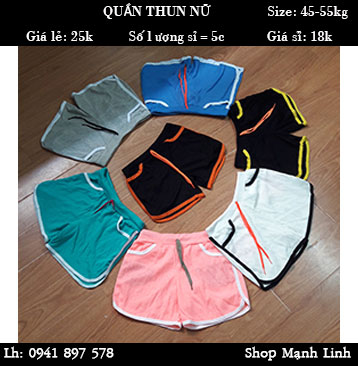 Quần Thun Nữ Giá bán: 25.000đ
