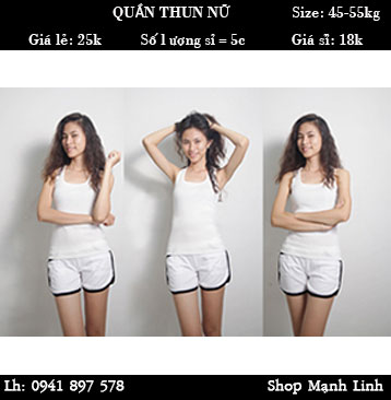 Quần Thun Nữ Giá bán: 25.000đ