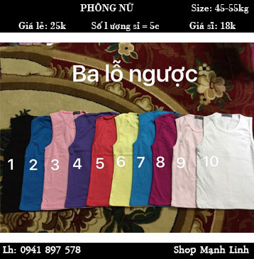 Áo phông Nữ Giá bán: 25.000đ