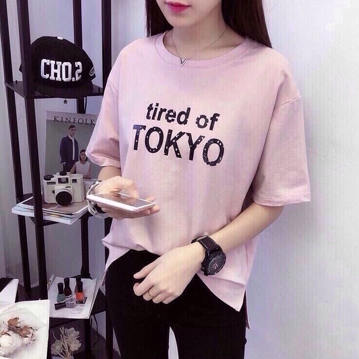 áo thun nữ xẻ tà Giá bán: 70.000đ