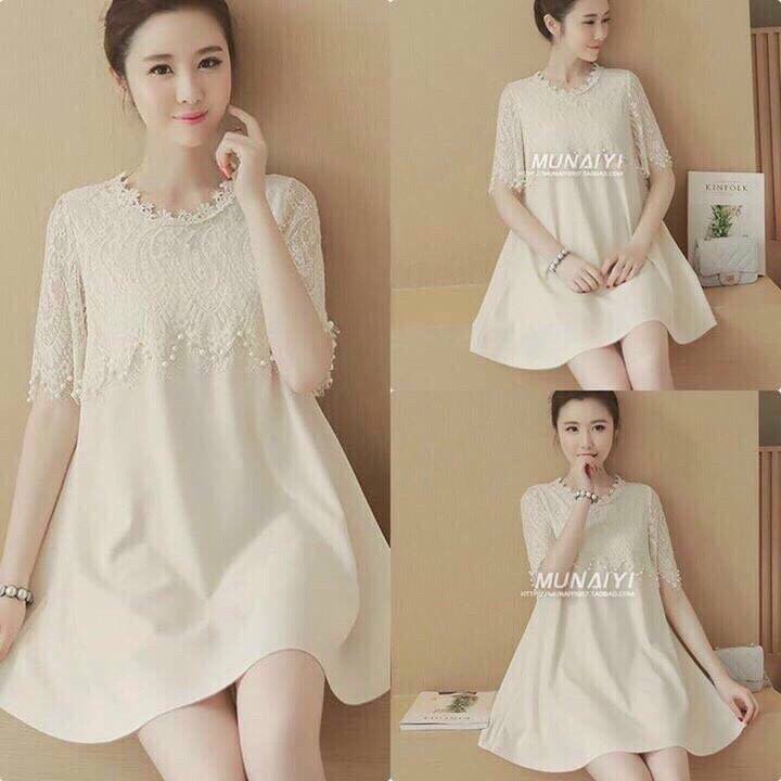 ĐẦM SUÔNG TAY CON PHỐI REN ĐẦM SUÔNG TAY CON PHỐI REN Giá bán: 245.000đ