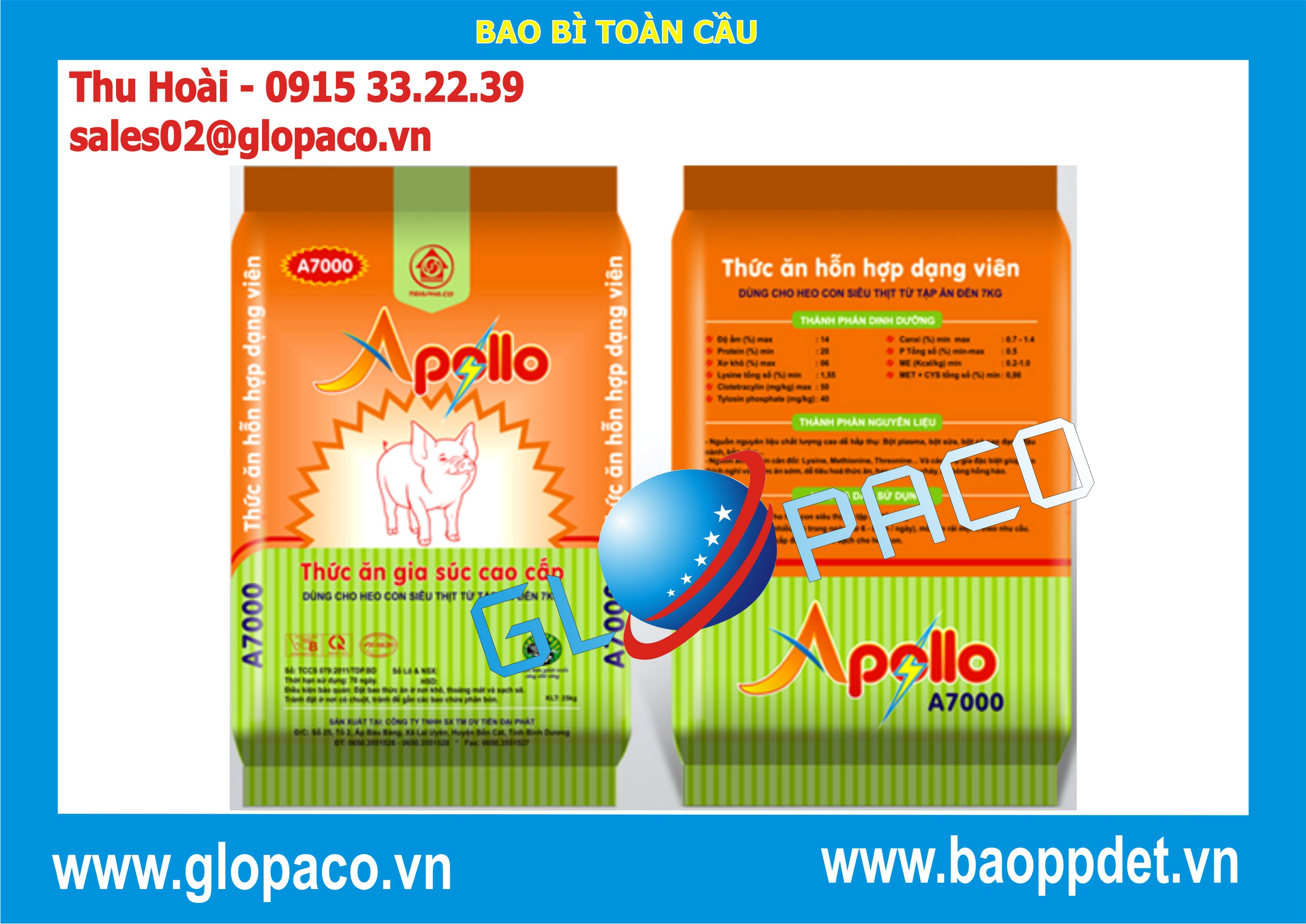 Bao PP dệt đựng thức ăn chăn nuôi Giá bán: 5.200đ