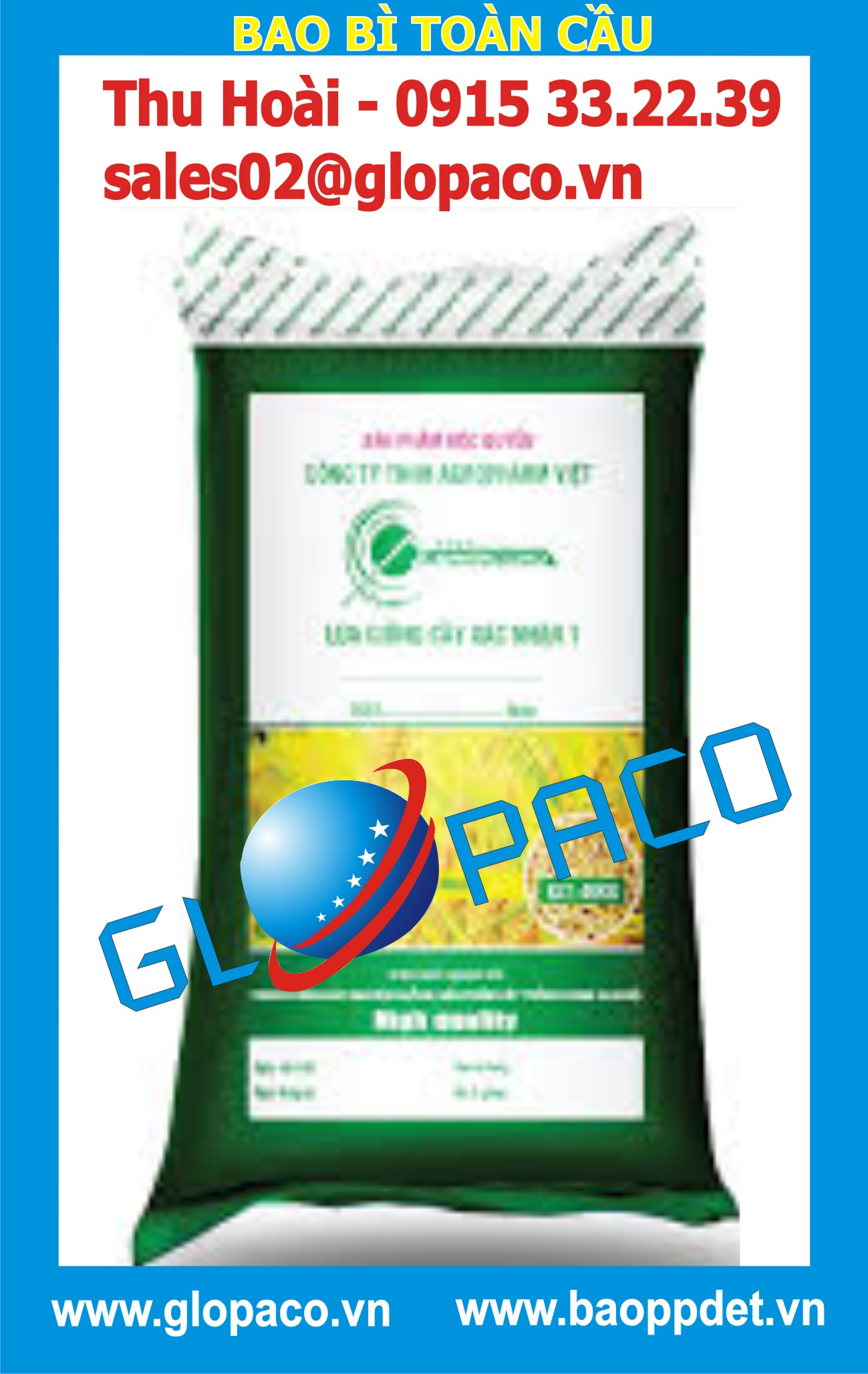 Bao PP dệt đựng lúa giống Bao PP dệt đựng lúa giống Giá bán: 10.500đ