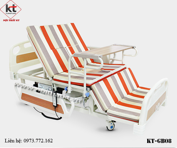 GIƯỜNG BỆNH NHÂN ĐIỀU KHIỂN BẰNG ĐIỆN KẾT HỢP TAY QUAY  Giá bán: 24.750.000đ