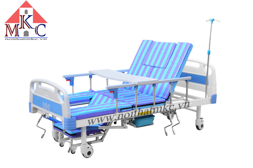 GIƯỜNG BỆNH NHÂN 5 TAY QUAY KIỂU DÁNG MỚI,THÊM TIỆN NGHI CHO NGƯỜI SỬ DỤNG Giá bán: 14.300.000đ