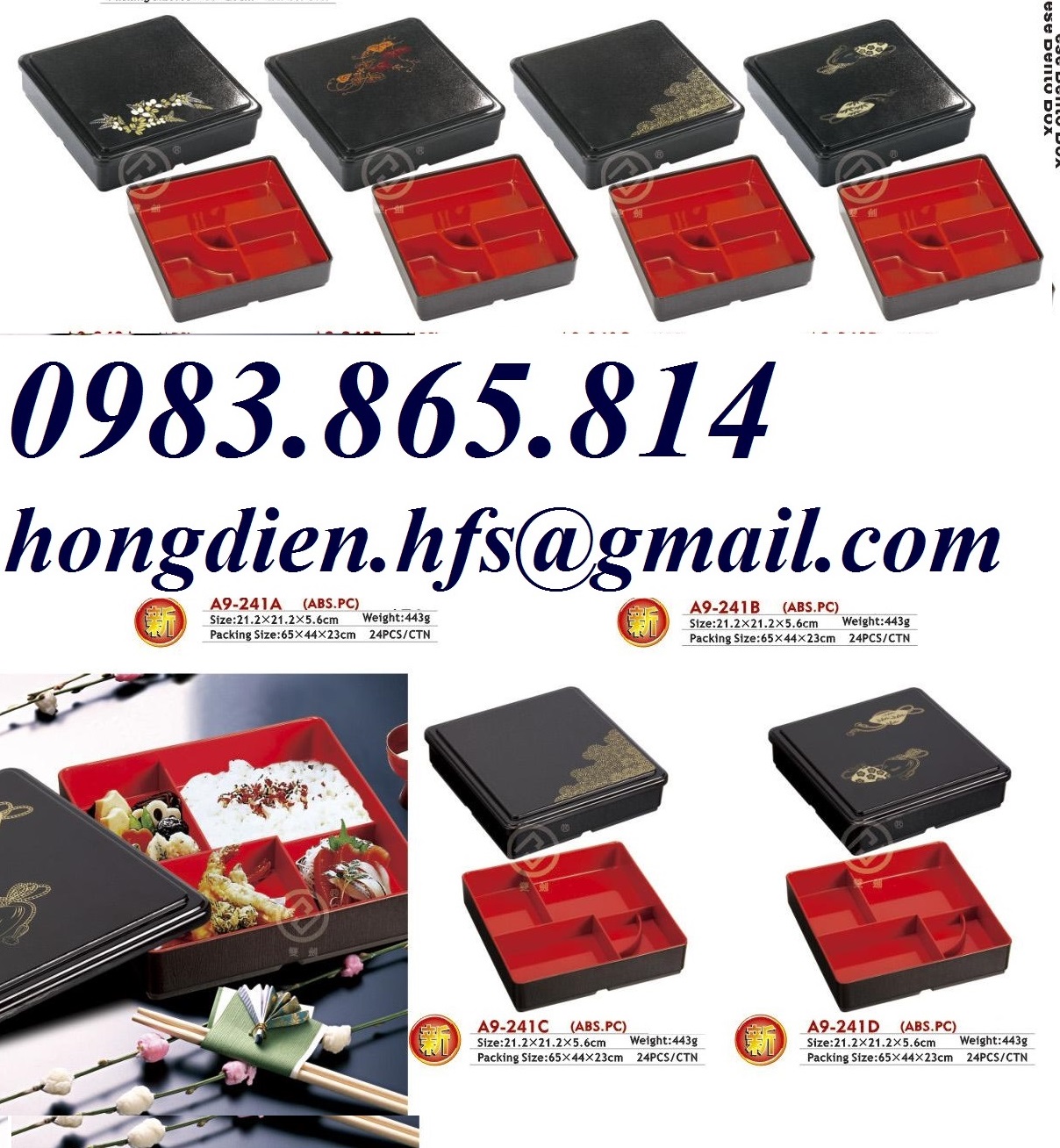 Khay cơm bento, đồ dùng nhà hàng Nhật Giá bán: 135.000đ