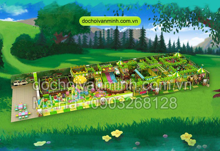 Nhà liên hoàn - khu vui chơi cho trẻ Giá bán: 1.000đ
