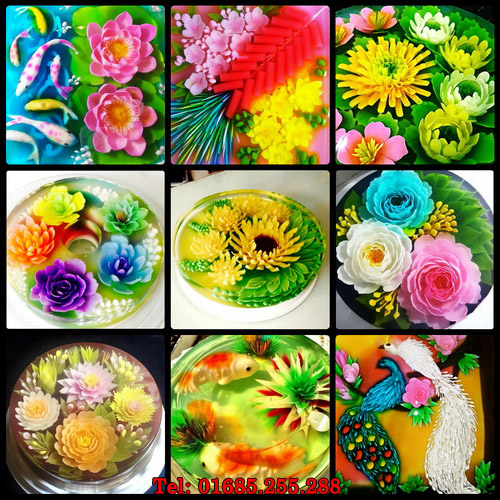 Bộ vcd hướng dẫn làm rau câu 3d - Từ cơ bản đến nâng cao – No.2 Giá bán: 13.000đ