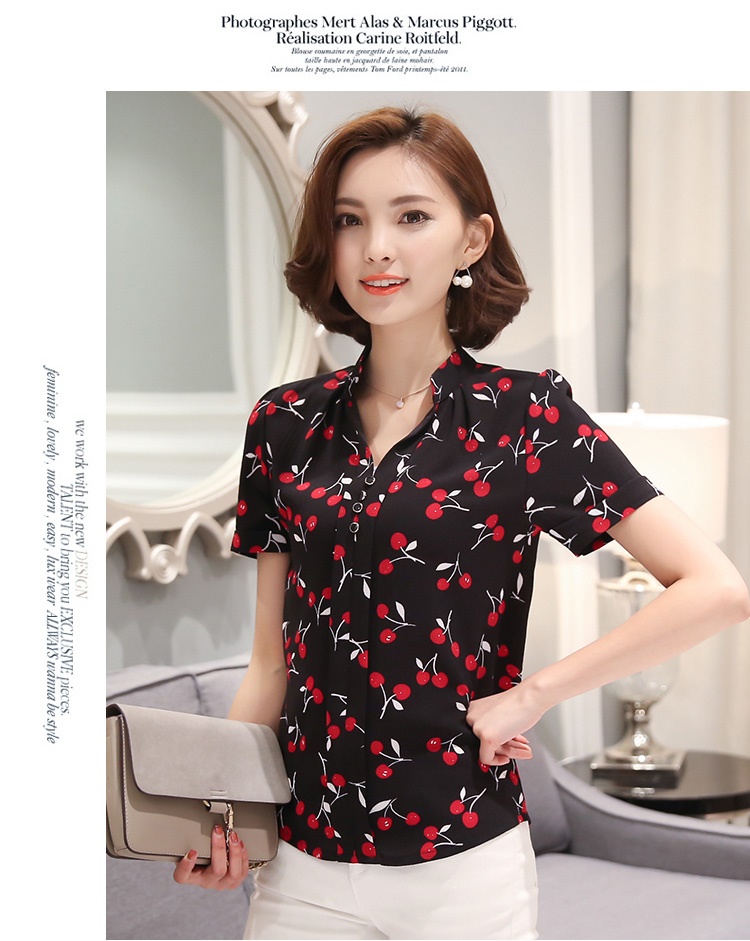 Áo sơ mi nữ tay ngắn họa tiết CHERRY SU51626 Giá bán: 149.000đ
