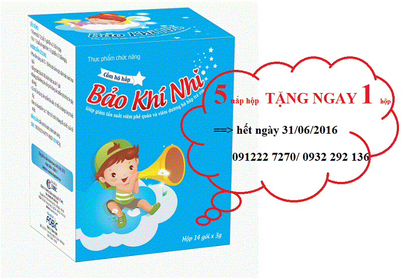 Bảo Khí Nhi - cốm hô hấp dành cho trẻ từ 7 tháng tuổi Giá bán: 133.000đ