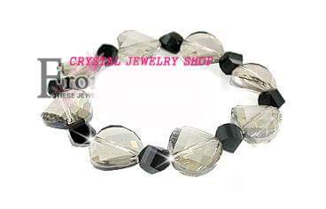 LT010-Lắc tay pha lê Swarovski hạt xám Giá bán: 465.000đ