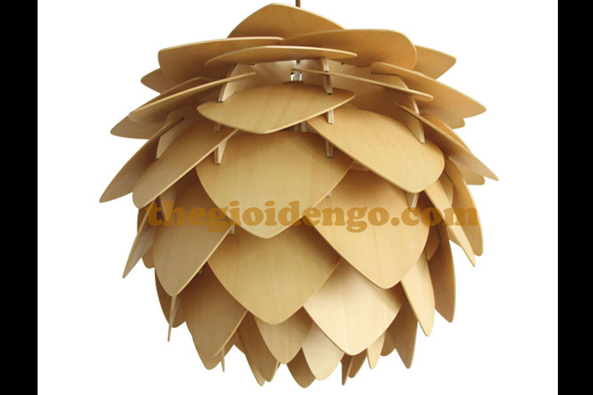 Đèn gỗ trang trí Atiso cánh nhọn Giá bán: 2.470.000đ