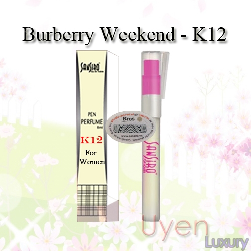 Nước hoa Sansiro Thổ Nhĩ Kỳ K12- Weekend Burberry Giá bán: 120.000đ