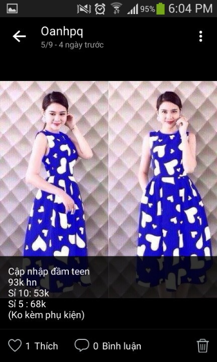 đầm váy Giá bán: 55.000đ