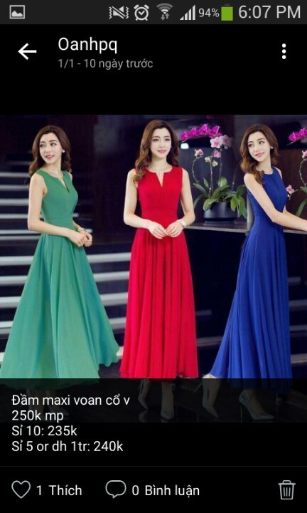 đầm váy Giá bán: 250.000đ