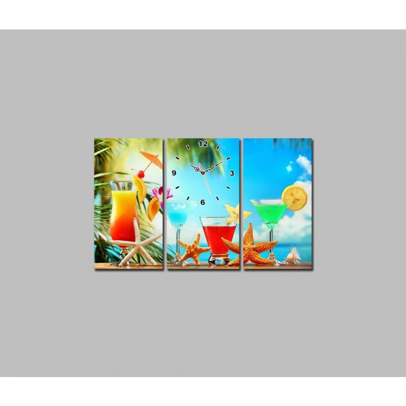 Tranh đồng hồ nhà bếp DH1228A (kích thước 75x45cm) Giá bán: 280.000đ