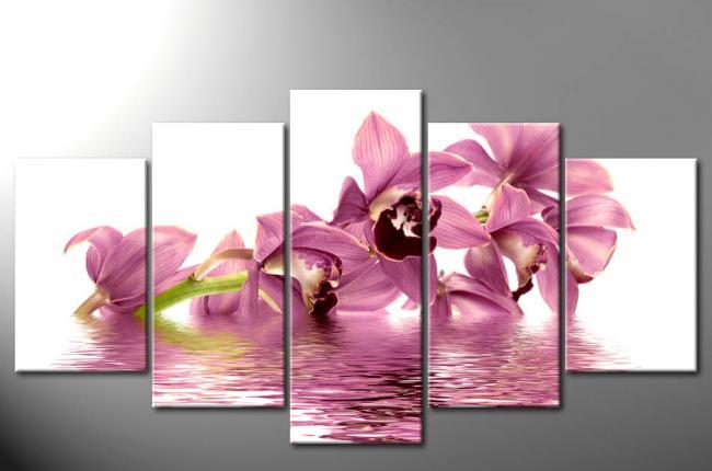 Tranh đồng hồ Lan ánh nước Dh1233A (kích thước 150x90cm) Giá bán: 950.000đ