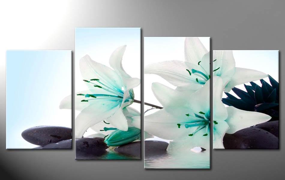 Tranh đồng hồ hoa Lily DH1232A (kích thước 120x80cm) Giá bán: 850.000đ