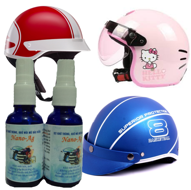 Xịt khử trùng, khử mùi mũ bảo hiểm Nano-Ag Giá bán: 30.000đ