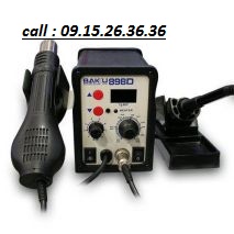 Máy khò nhiệt & hàn thiếc BAKU 898D SMD LED Giá bán: 1.380.000đ