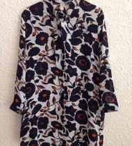 Sơ mi hoa dáng dài