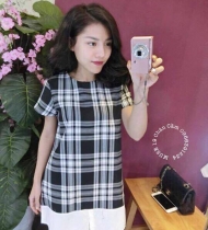 Váy phối vạt trắng