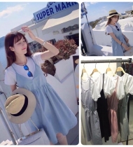 Set váy voan + áo cotton