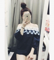 Áo trễ vai lượn sóng