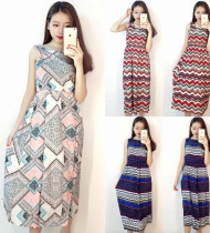 Maxi hoa và maxi thổ cẩm