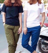 Quần kaki khoá ống