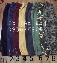 Quần kaki khoá ống