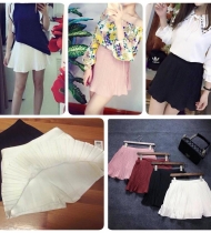 Quần giả váy chân nhún