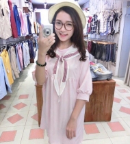 Váy thô thắt nơ