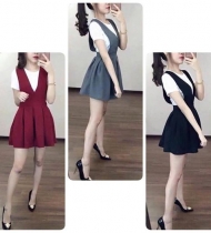 Set váy xòe chất tuyết mưa