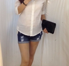 Sơ mi trắng Mango