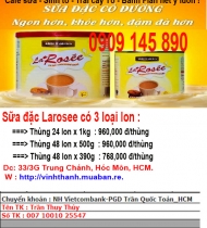 Sữa đặc LaRosee pha Cafe Sinh Tố Làm Bánh Cực Ngon