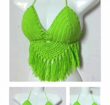 Yếm tua rua cánh quạt 