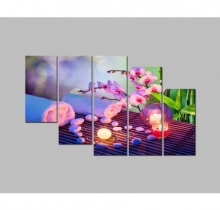 Tranh Spa bộ ánh nến DH1110A (kích thước 150x90cm) Tranh Spa bộ ánh nến DH1110A (kích thước 150x90cm)