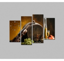 Tranh đồng hồ rượu Vang DH1163A (kích thước 120x80cm) Tranh đồng hồ rượu Vang DH1163A (kích thước 120x80cm)