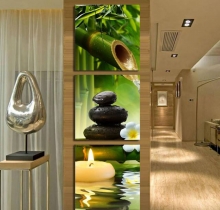 Tranh Đồng Hồ Treo Tường DH1122A (Kích Thước 30x90cm) 