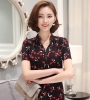 Áo sơ mi nữ tay ngắn họa tiết CHERRY SU51626