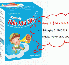 Bảo Khí Nhi - cốm hô hấp dành cho trẻ từ 7 tháng tuổi