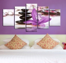 Tranh đồng hồ hoa Lan DH1231A (kích thước 150x90cm)